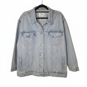 Old Navy Boyfriend Light Blue Denim Jacket 4x Nwt